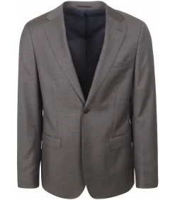 Heren Suitable Faux Uni Kostuum Wol Grijs