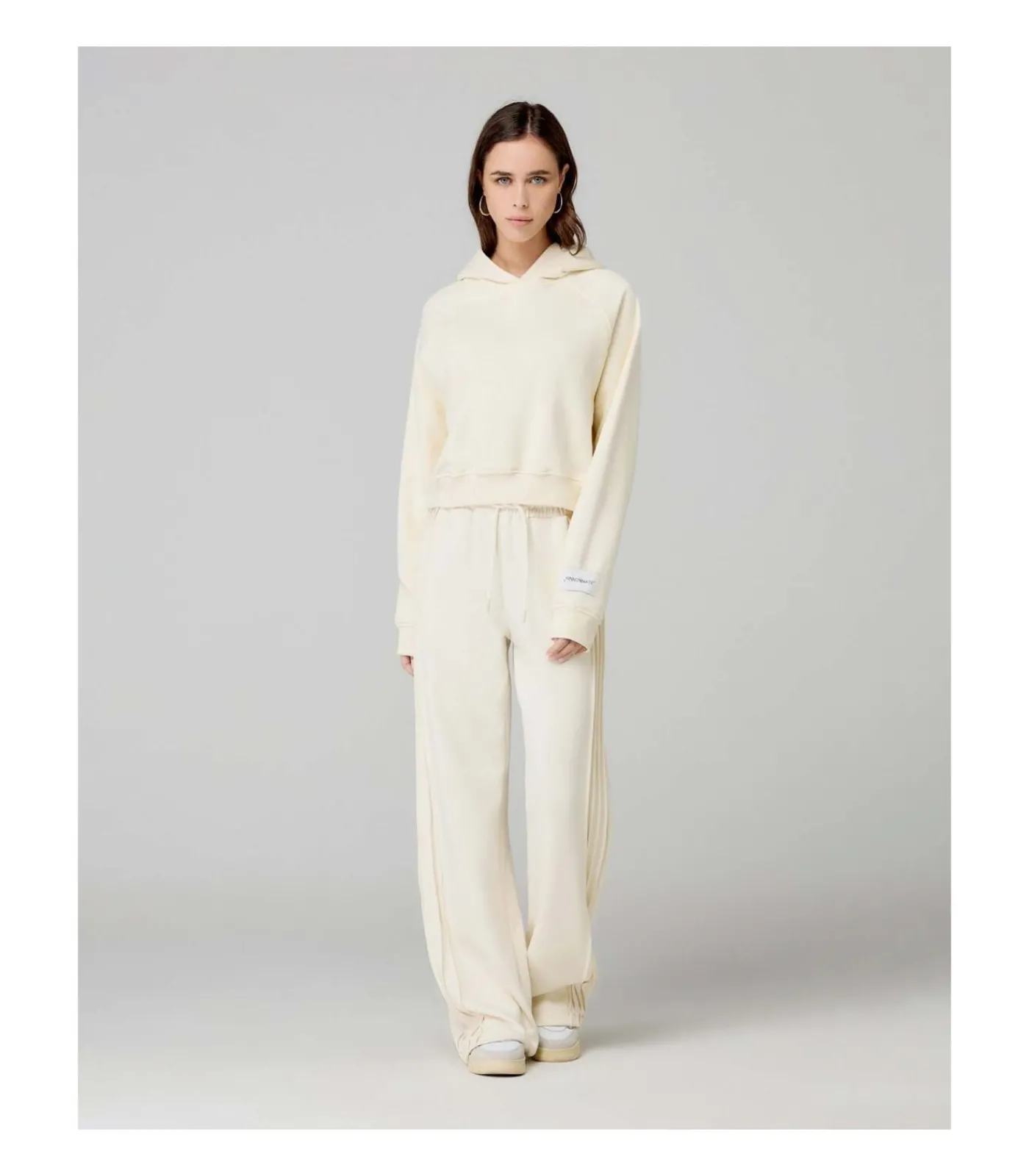 DAMES HINNOMINATE Felpa Cappuccio A Scatoletta Con Manica Raglan