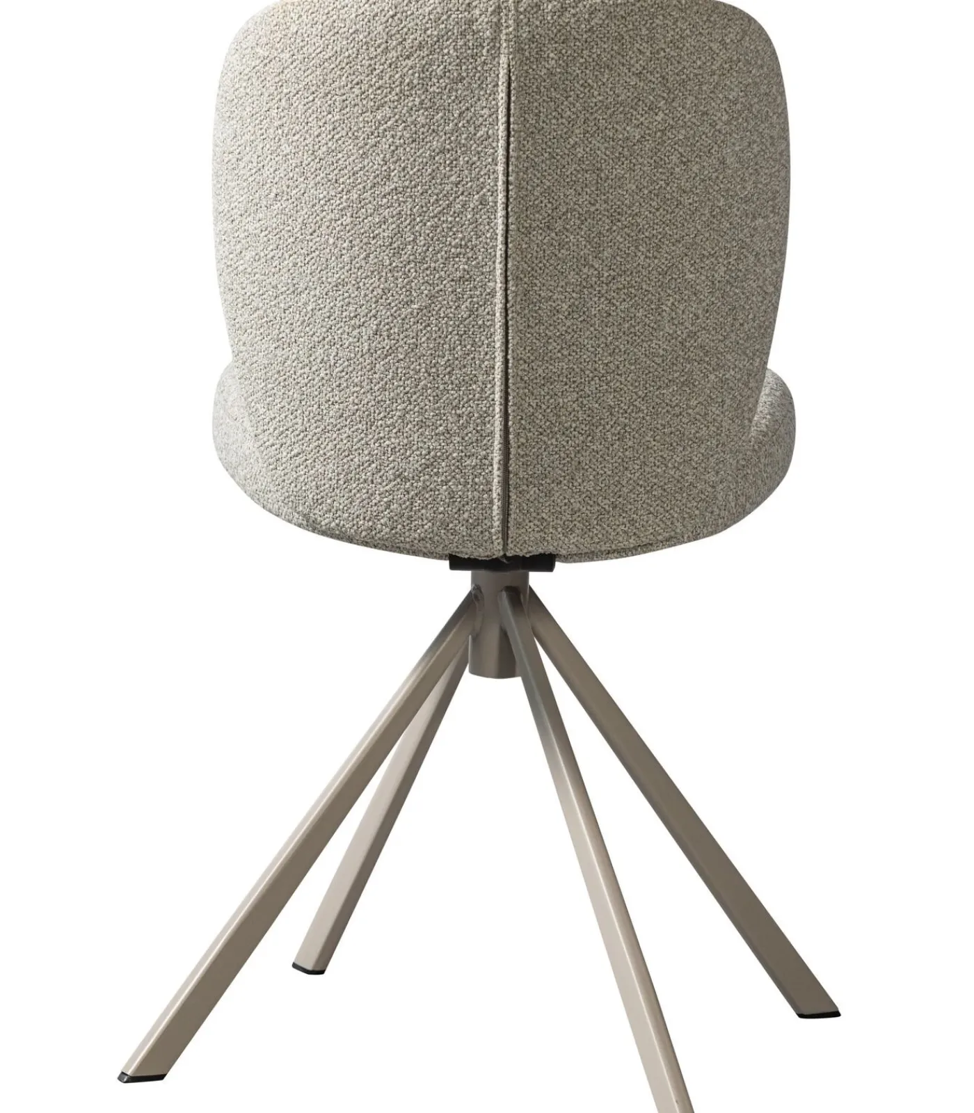 New Femke Eetkamerstoel - Bouclé - Naturel - Set van 6 Stoelen