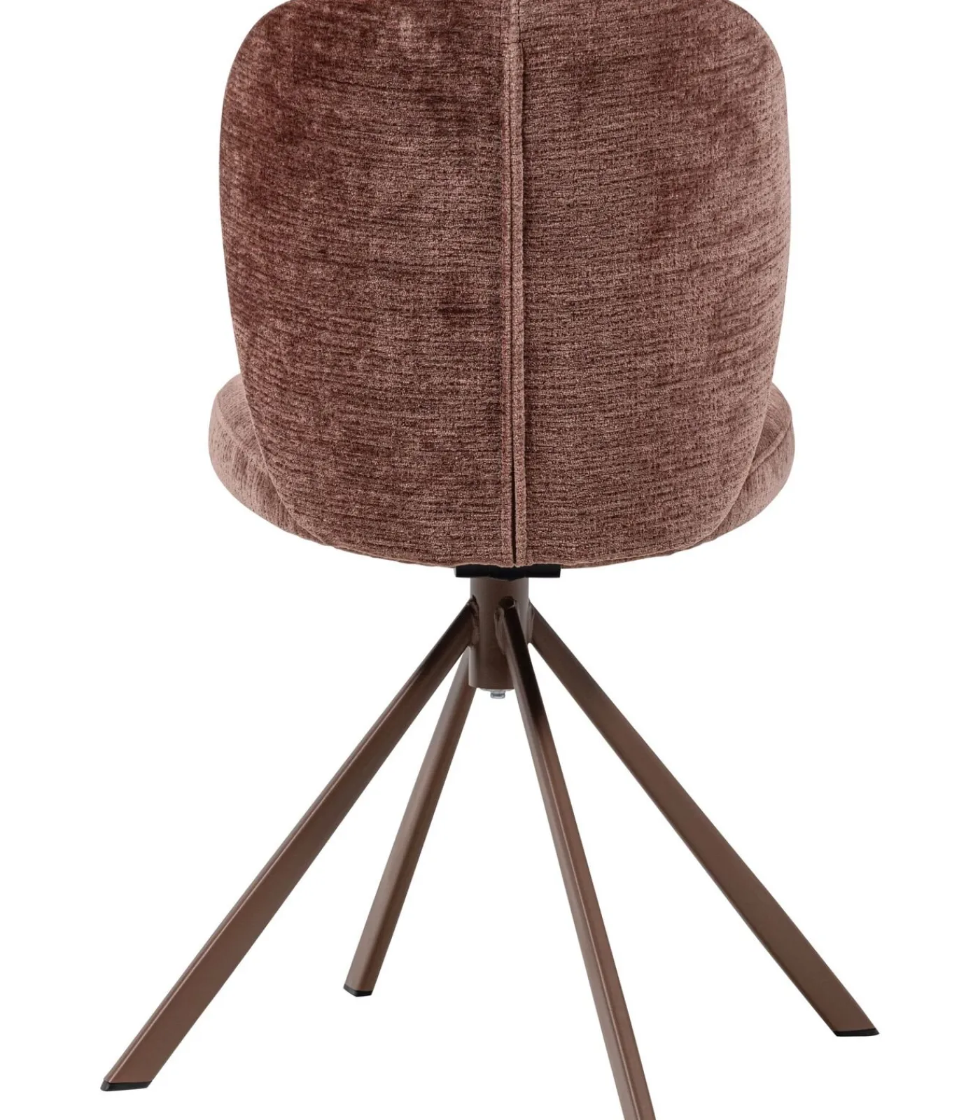 WOOOD Femke Eetkamerstoelen - Chenille - Bruin- Set van 2