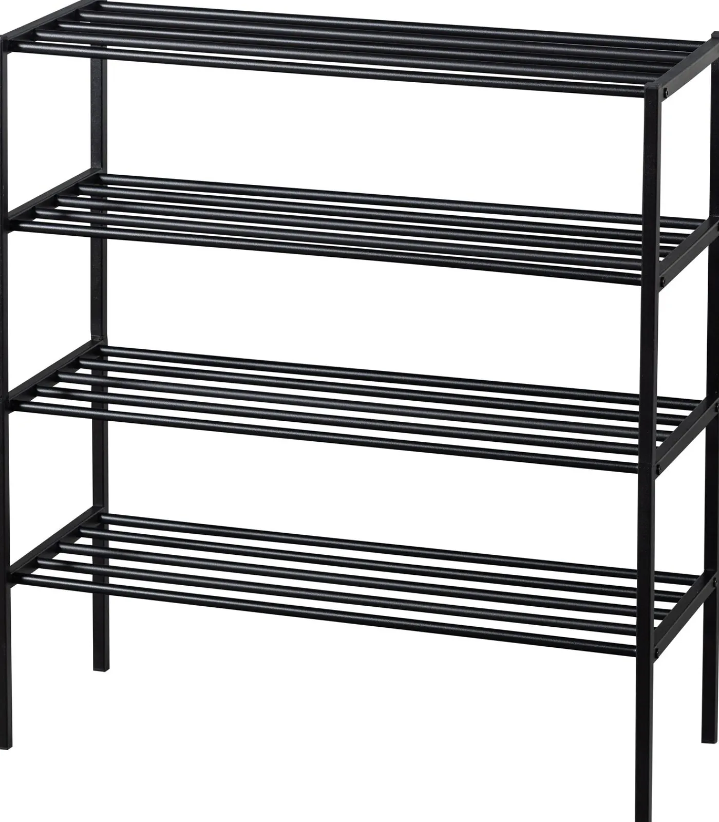 WOOOD Ferro Schoenenrek - Metaal - Zwart - 80x85x35