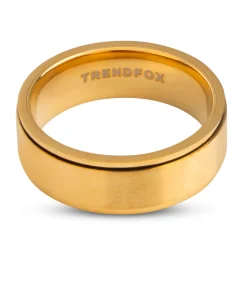 Outlet Fidget Ring - Spinner - Goud Kleurig - Staal Heren Ringen