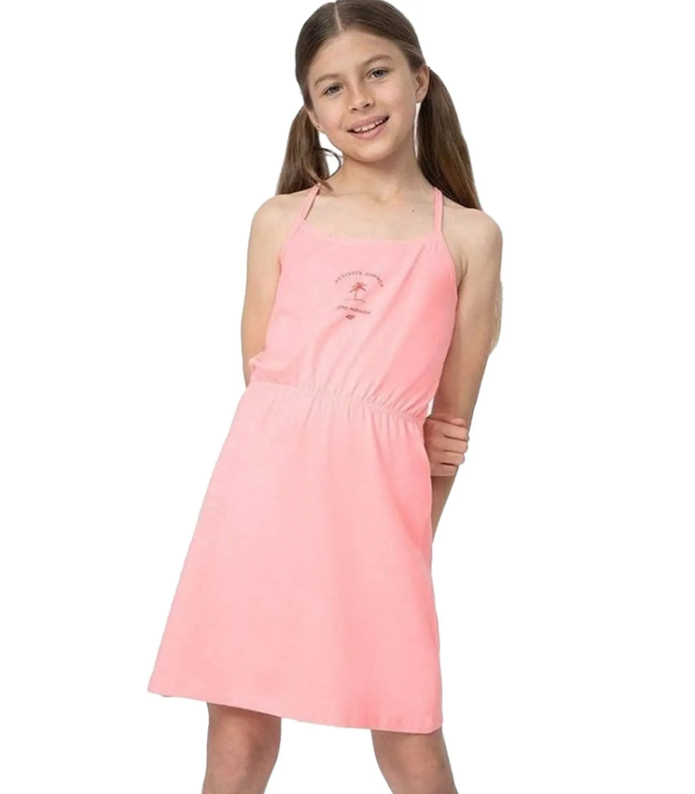 Online JSS23TDREF026 - Jurk - Roze Kinderen Kleedjes