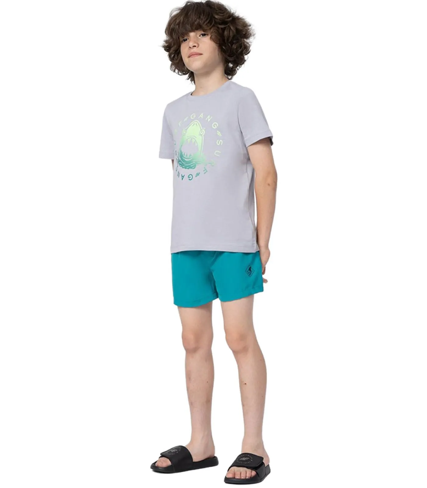 Clearance JSS23UBDSM018 - Korte Broek - Groen Kinderen Shorts & Broeken