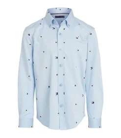 New Flag Printed Regular Shirt Ls Kinderen Hemden