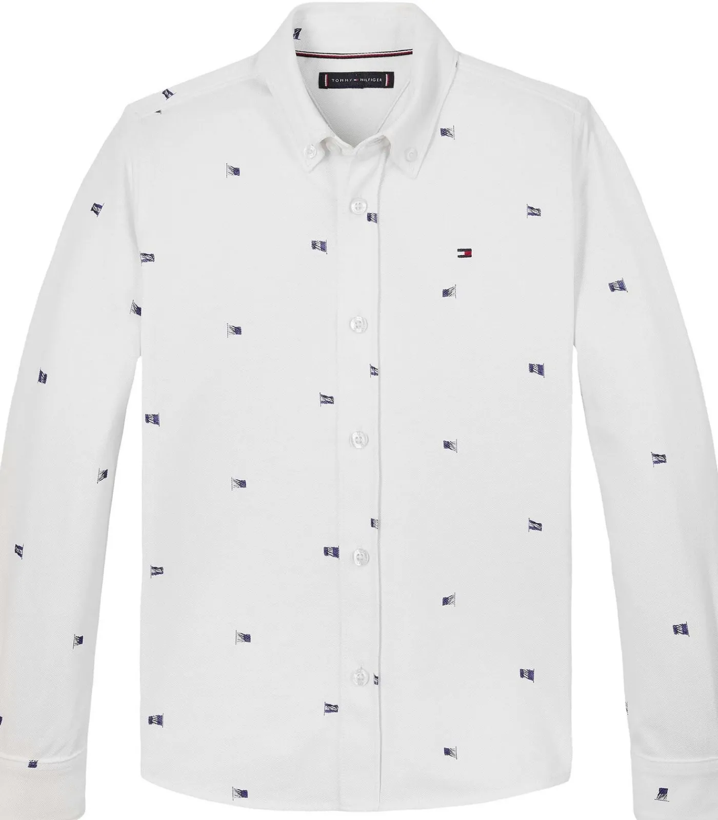 Sale Flags Printed Pique Reg Shirt Kinderen Hemden