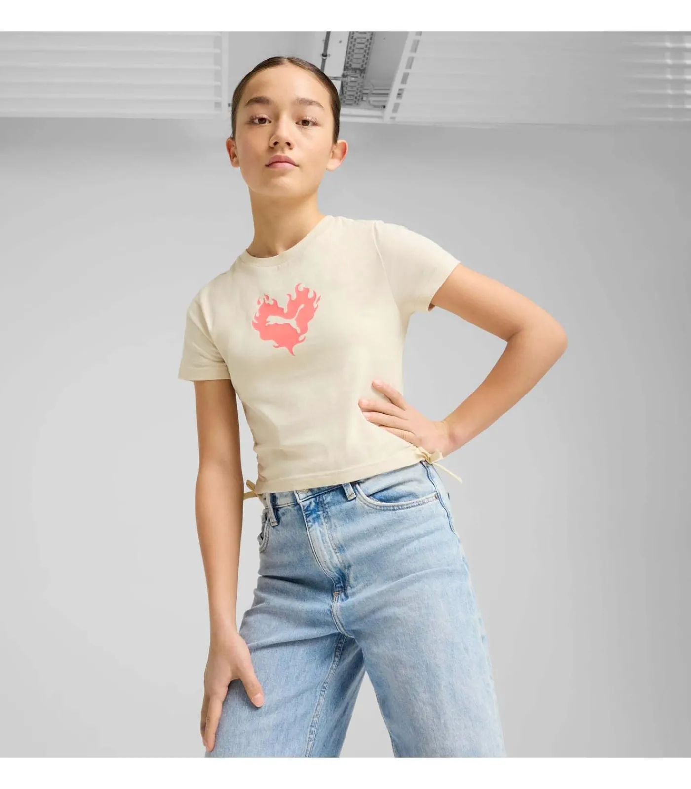 Kinderen PUMA Flaming Love Knotted Tee G