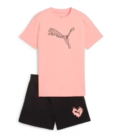 Kinderen PUMA Flaming Love Tee And Shorts Set G