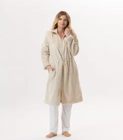 Online Flanellen jas met ritssluiting ESSENTIEL H53B DAMES Loungewear