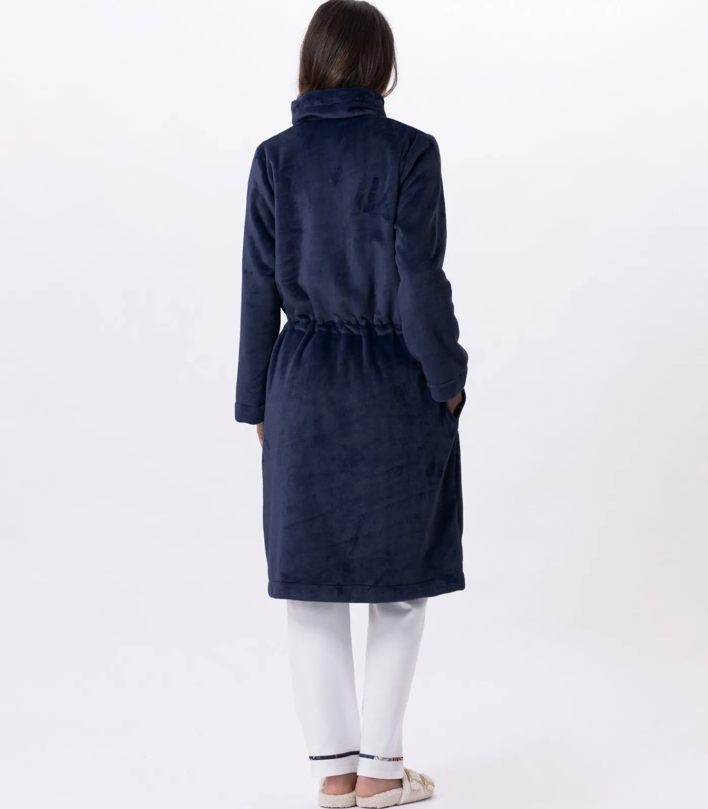 Online Flanellen jas met ritssluiting ESSENTIEL H53B DAMES Loungewear