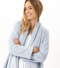 Best Flanellen pluche jas ESSENTIEL H55B DAMES Loungewear