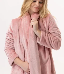 Sale Flanellen pluche jas ESSENTIEL H55B DAMES Loungewear