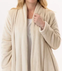 Sale Flanellen pluche jas ESSENTIEL H55B DAMES Loungewear