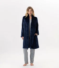 Discount Flanellen pluche jas ESSENTIEL H55B DAMES Loungewear