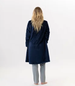 Discount Flanellen pluche jas ESSENTIEL H55B DAMES Loungewear