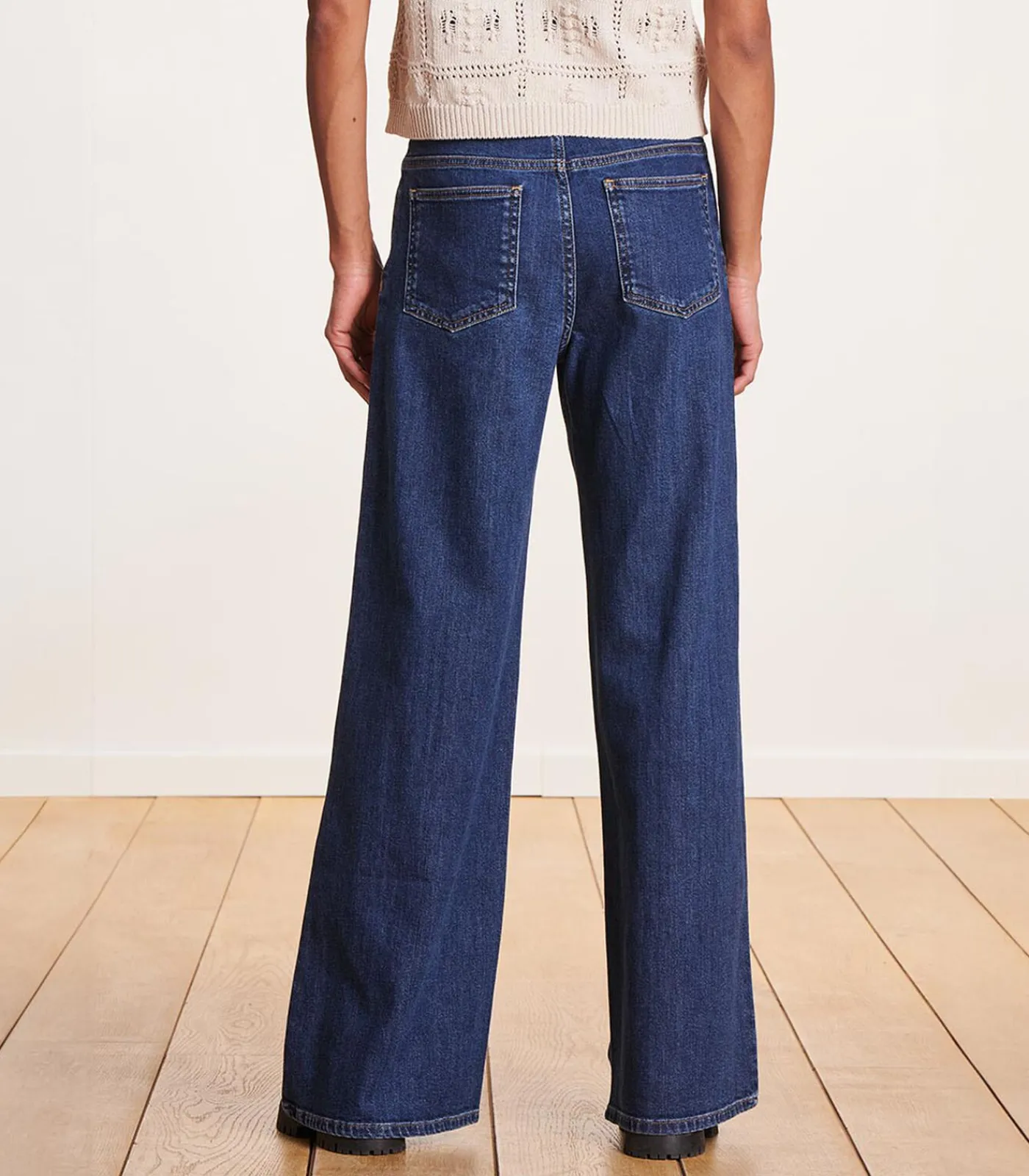 DAMES La Fée Maraboutée Flare jeans met hoge taille van biologisch katoen