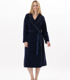 Sale Fleece badjas met overslag ESSENTIEL H65A DAMES Loungewear