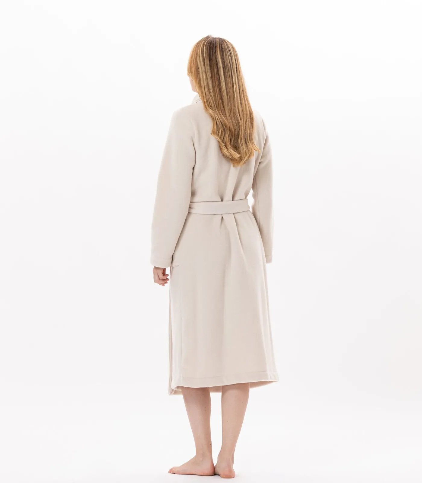 DAMES LE CHAT Fleece badjas met overslag ESSENTIEL H65A