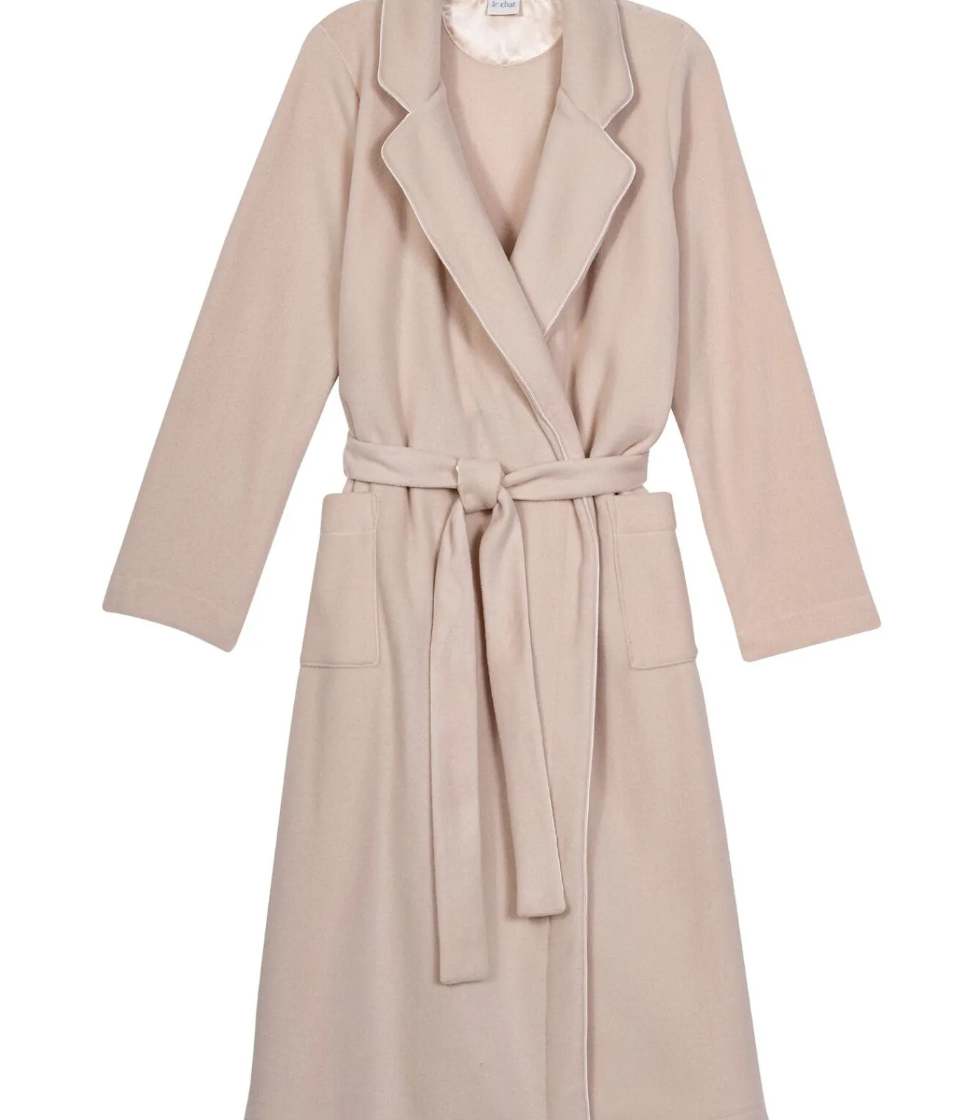 DAMES LE CHAT Fleece badjas met overslag ESSENTIEL H65A