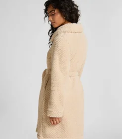 Outlet Fleece badjas met rits DAMES Nachtmode