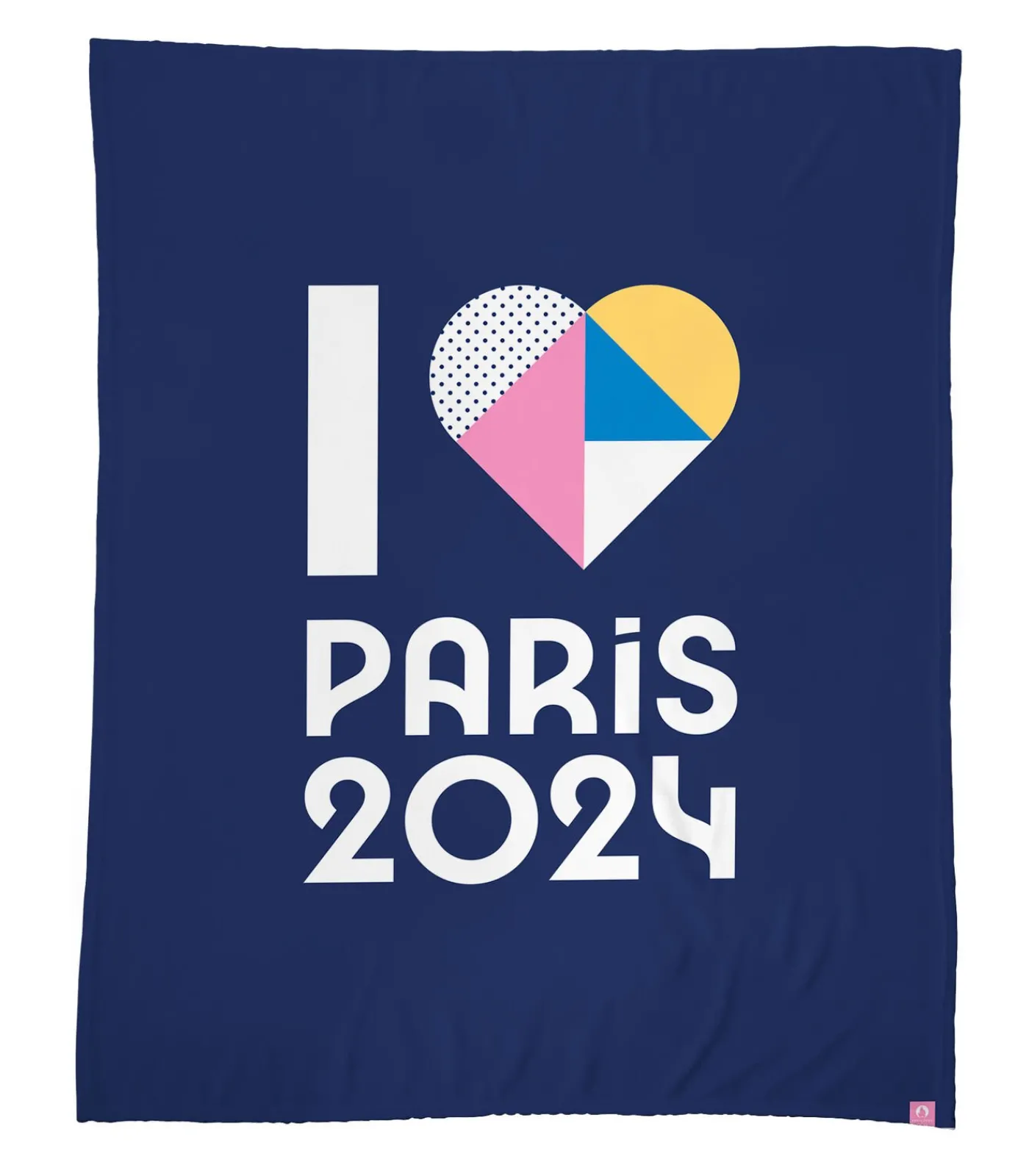 Paris 2024 Fleece deken met print, OLYMPISCHE SPELEN HART