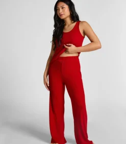 DAMES Hunkemöller Fleece joggingbroek met kabelontwerp