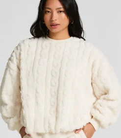 DAMES Hunkemöller Fleece top met kabelontwerp