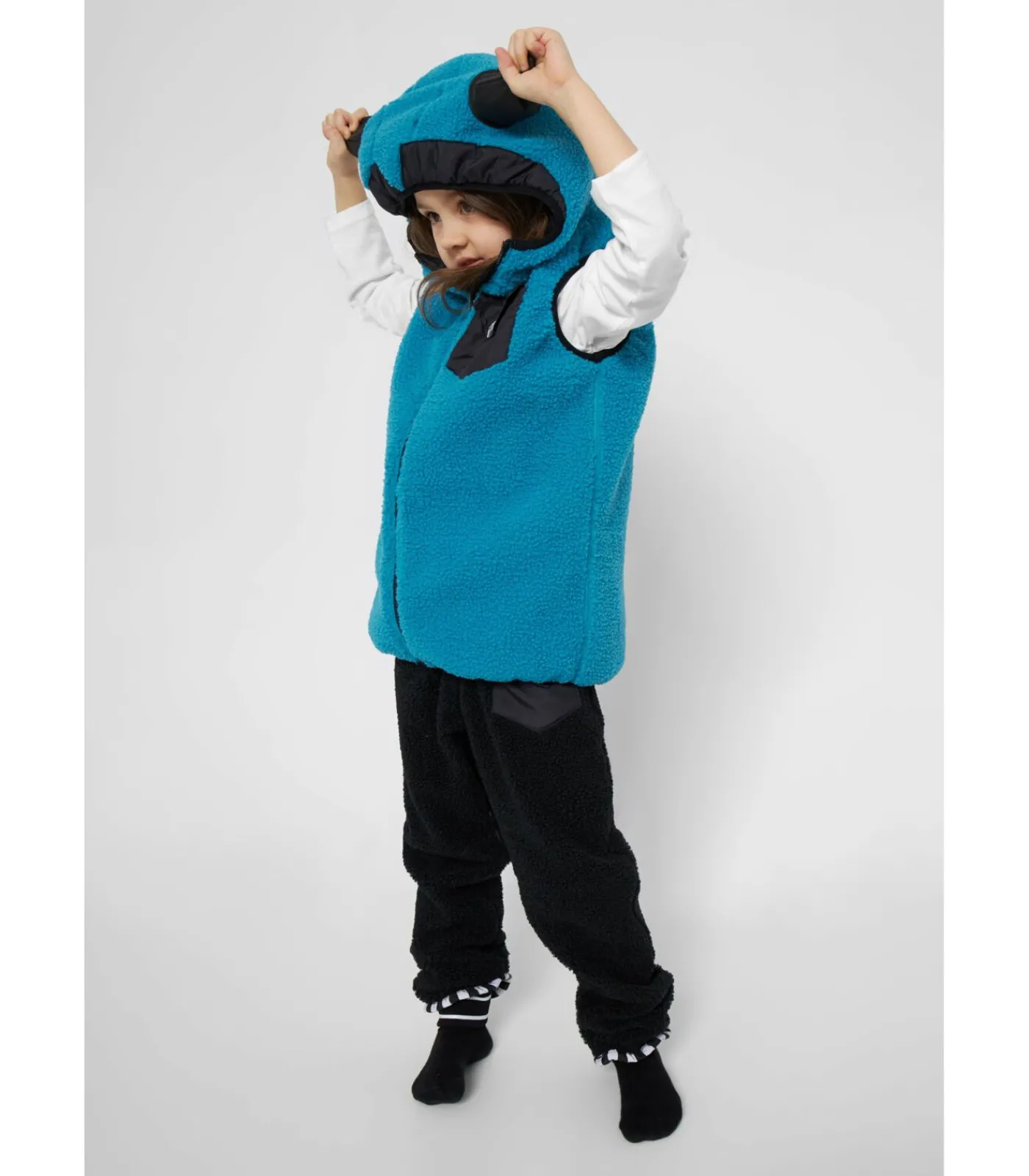 Outlet Fleece Vest “Monster” Kinderen Jassen