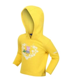 Best FLORAL - Trui met kap - Citrusgeel Kinderen Truien & Vesten