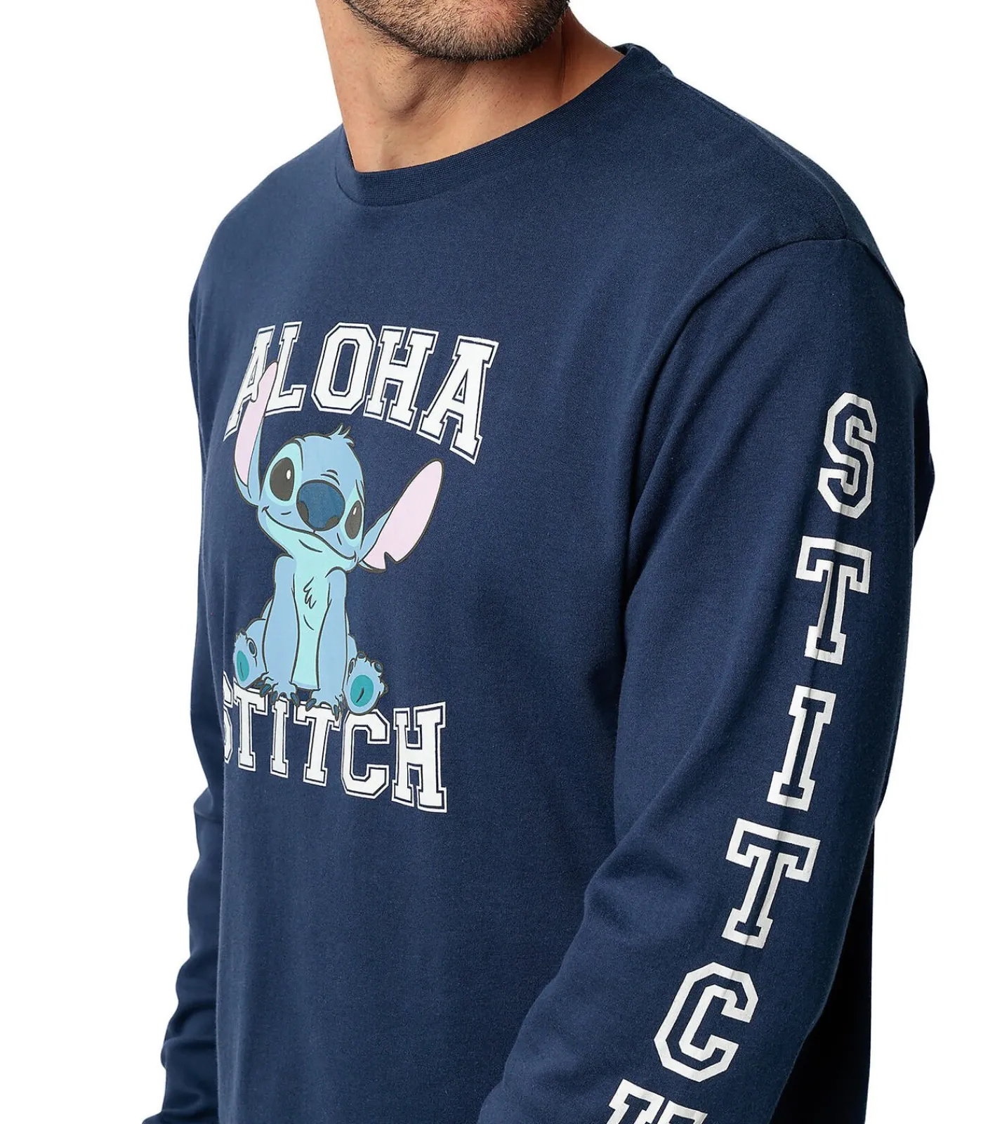 New Fluwelen pyjama broek top lange mouwen Aloha Stitch Heren Pyjama's