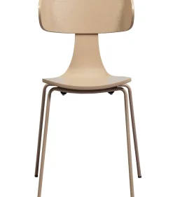 Best Form Eetkamerstoelen - Hout/Metaal - Zand - Set van 6 Stoelen