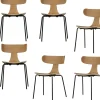 New Form Eetkamerstoelen - Hout - Naturel - Set van 6 Stoelen