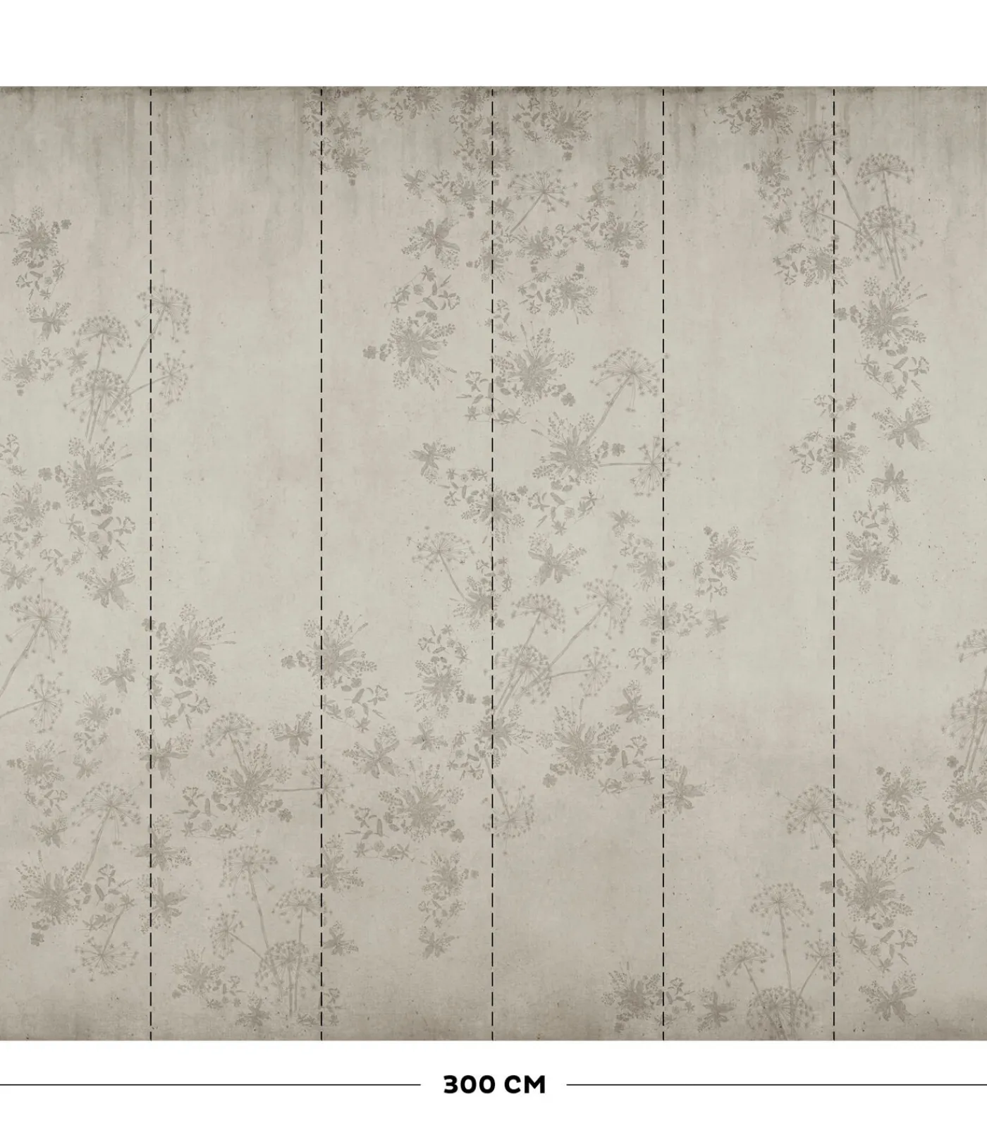 VTwonen Fotobehang Wild Flower Concrete