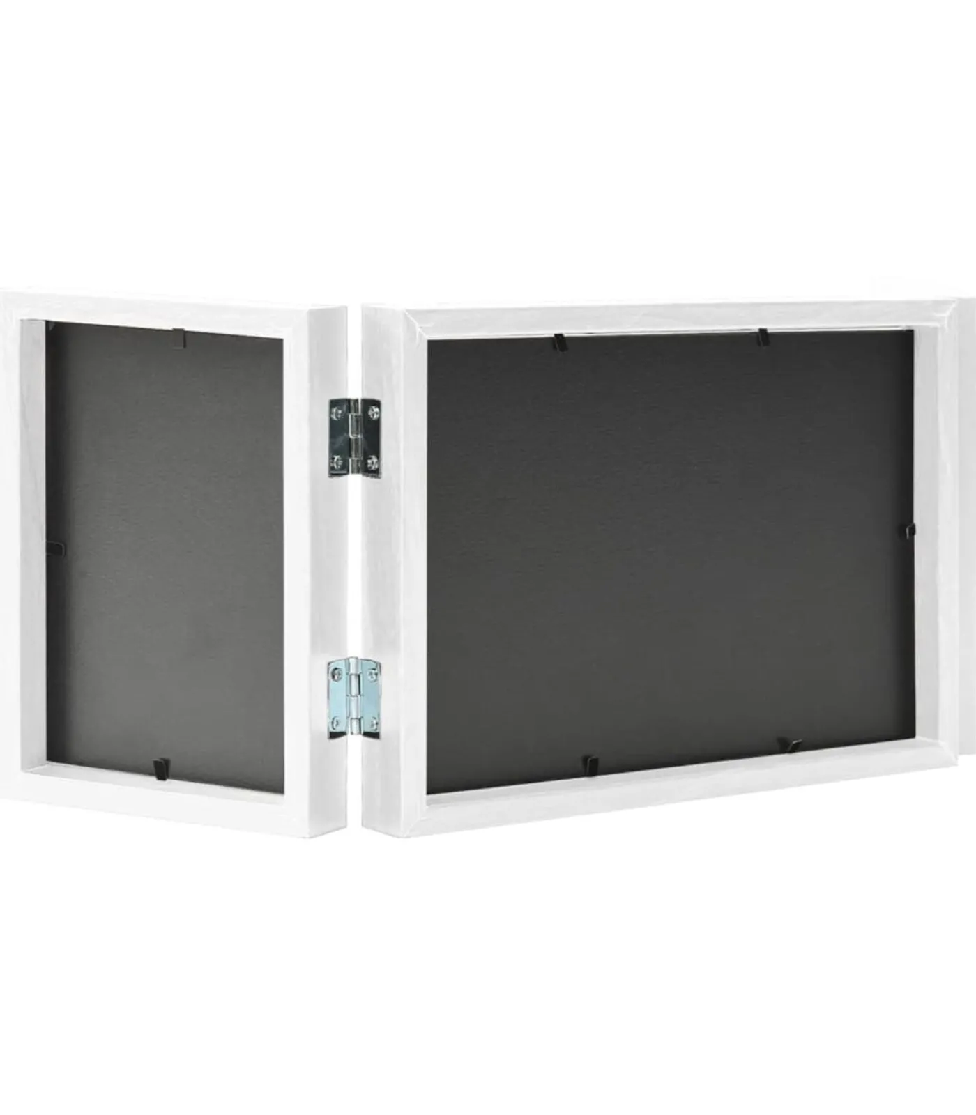 vidaXL Fotolijst drieluik 22x15 cm+2x(10x15 cm) wit