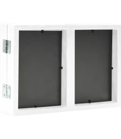 vidaXL Fotolijst drieluik 28x18 cm+2x(13x18 cm) wit