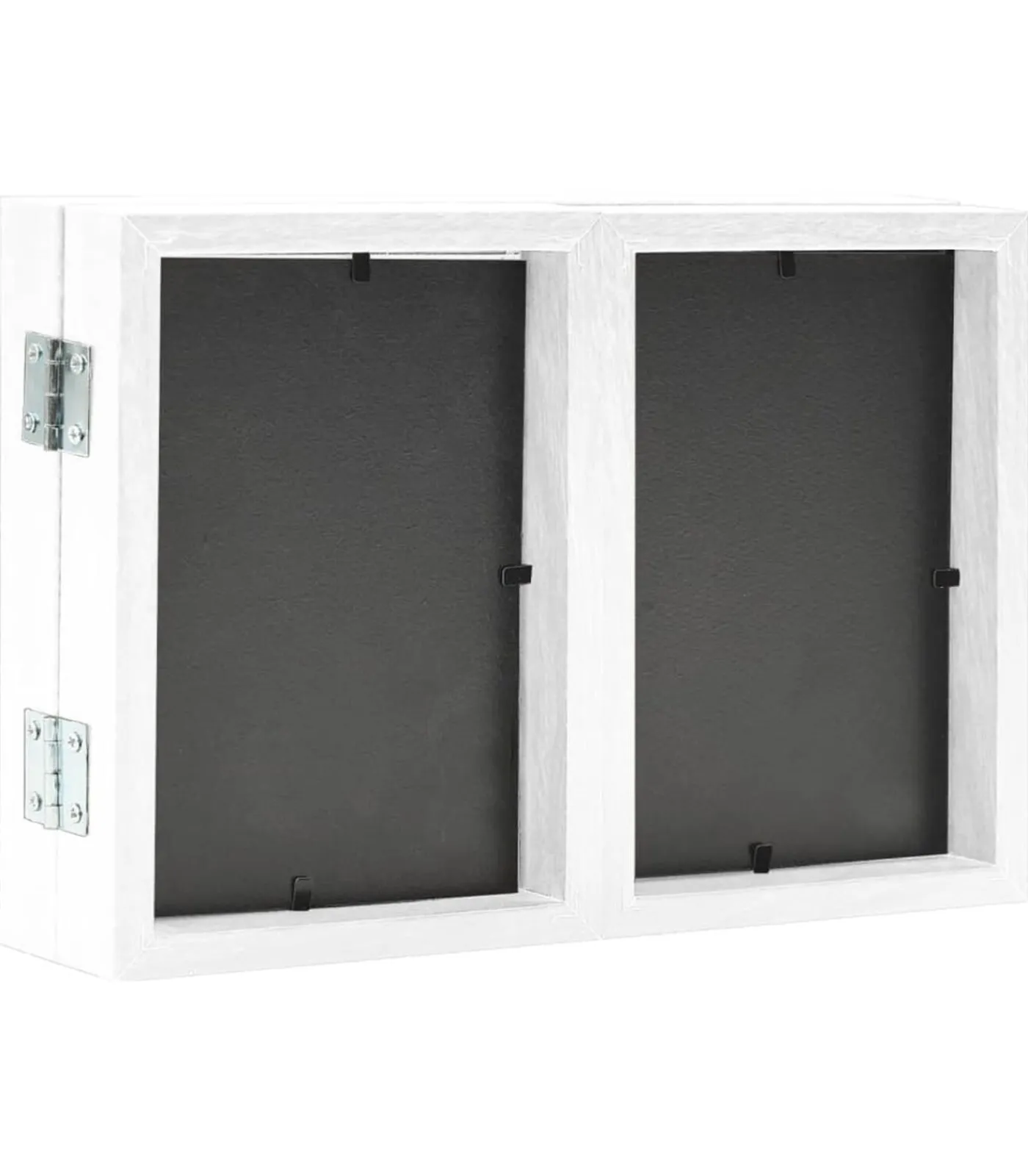 vidaXL Fotolijst drieluik 28x18 cm+2x(13x18 cm) wit