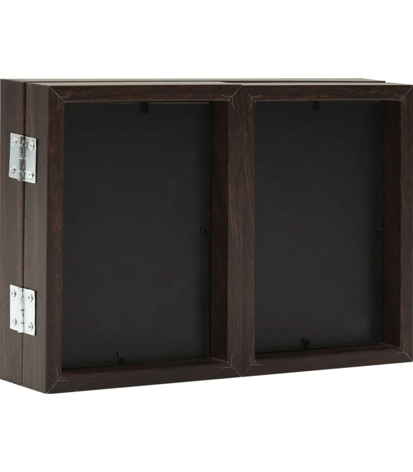 New Fotolijst drieluik 28x18 cm+2x(13x18 cm) bruin Fotolijsten