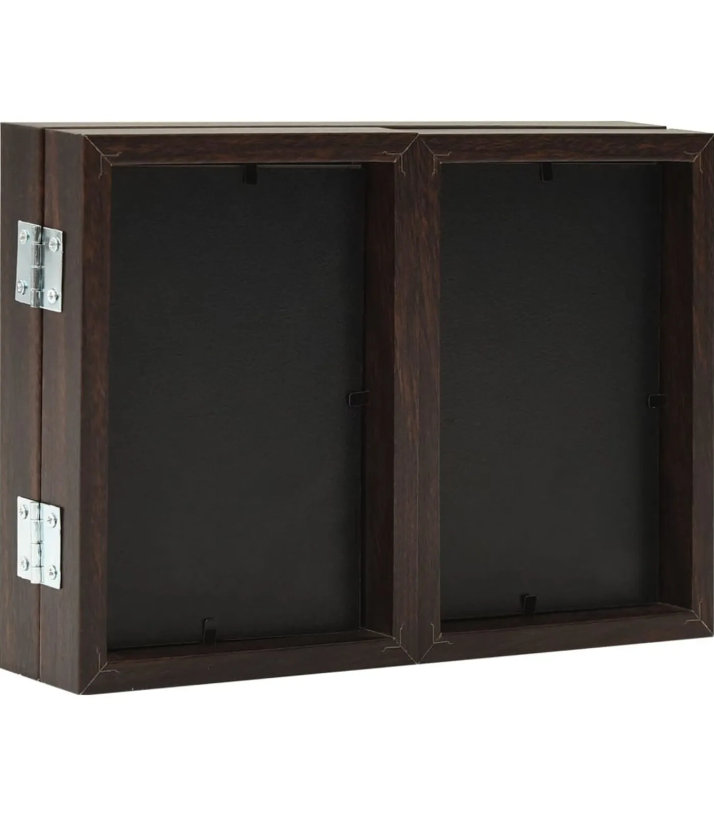 Outlet Fotolijst drieluik 22x15 cm+2x(10x15 cm) donkerbruin Fotolijsten