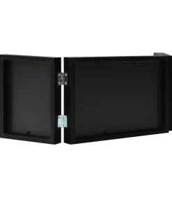 vidaXL Fotolijst drieluik 28x18 cm+2x(13x18 cm) zwart