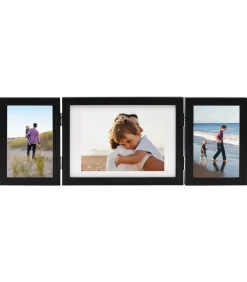 Online Fotolijst drieluik 22x15 cm+2x(10x15 cm) zwart Fotolijsten