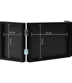 Online Fotolijst drieluik 22x15 cm+2x(10x15 cm) zwart Fotolijsten