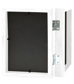 vidaXL Fotolijst tweeluik 2x(10x15 cm) wit