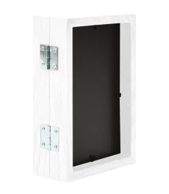 vidaXL Fotolijst tweeluik 2x(10x15 cm) wit