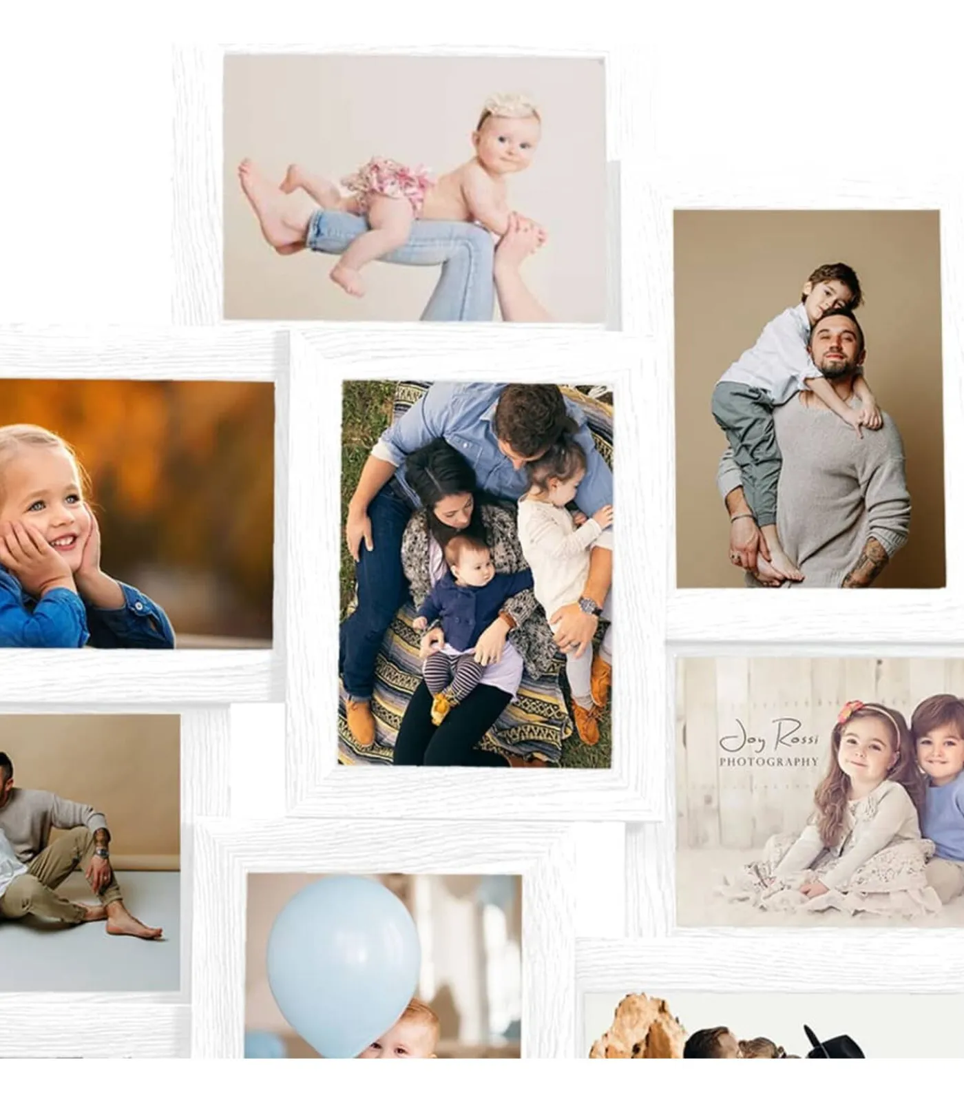 Discount Fotolijst voor 10x(13x18 cm) foto MDF wit Fotolijsten