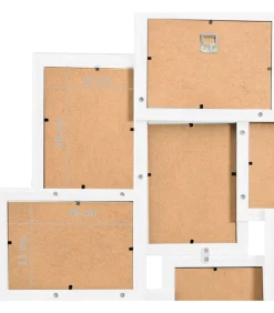 Discount Fotolijst voor 10x(13x18 cm) foto MDF wit Fotolijsten