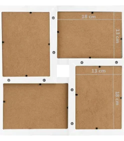 Clearance Fotolijst voor 24x(13x18 cm) foto MDF wit Fotolijsten