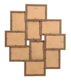 vidaXL Fotolijst voor 10x(10x15 cm) foto MDF lichtbruin