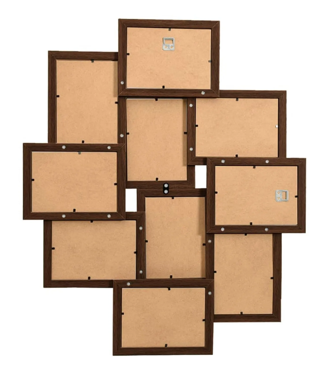 Clearance Fotolijst voor 10x(13x18 cm) foto MDF donkerbruin Fotolijsten