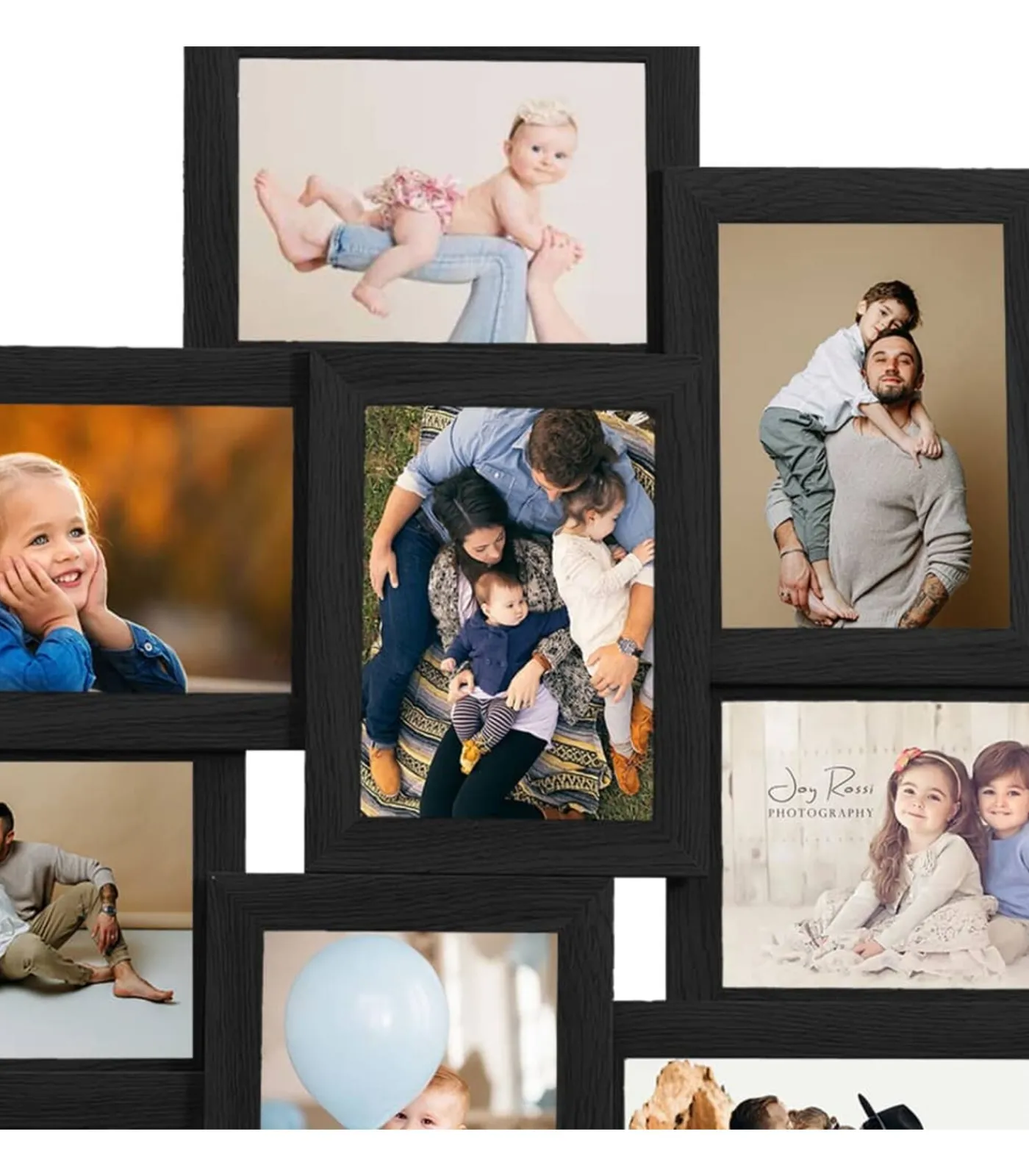 vidaXL Fotolijst voor 10x(13x18 cm) foto MDF zwart