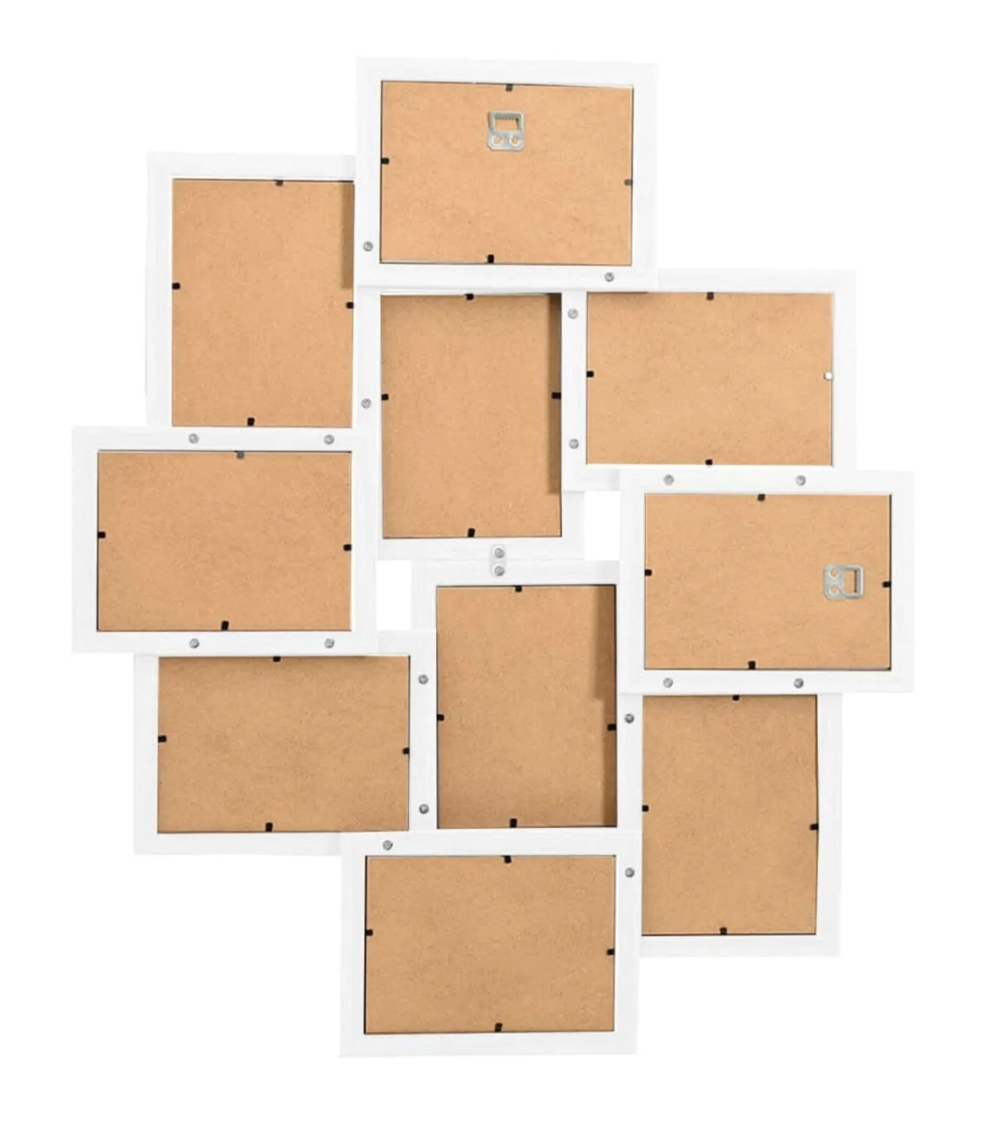 vidaXL Fotolijst voor 10x(10x15 cm) foto MDF wit